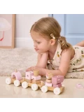 VIGA TOYS VIGA PolarB Różowa Kolejka Pociąg z Wagonikami Klocki | Pan Piksel