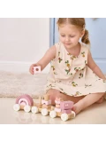 VIGA TOYS VIGA PolarB Różowa Kolejka Pociąg z Wagonikami Klocki | Pan Piksel