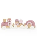 VIGA TOYS VIGA PolarB Różowa Kolejka Pociąg z Wagonikami Klocki | Pan Piksel