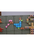 MASTERKIDZ Zestaw Kołeczki w kształcie figur geometrycznych 64szt do tablic STEM | Pan Piksel