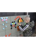 MASTERKIDZ Zestaw Kołeczki w kształcie figur geometrycznych 64szt do tablic STEM | Pan Piksel