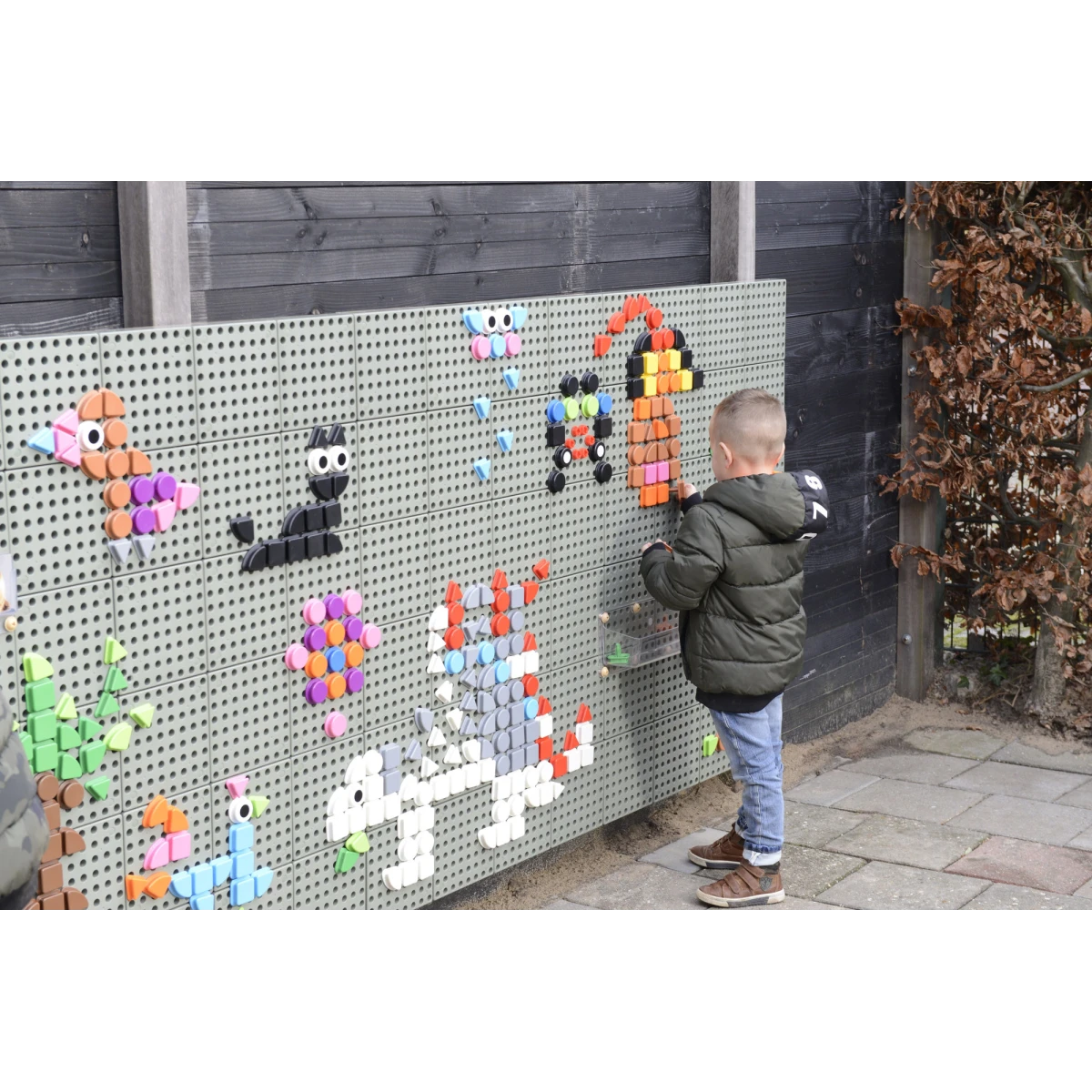 MASTERKIDZ Zestaw Kołeczki w kształcie figur geometrycznych 64szt do tablic STEM | Pan Piksel