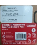 MASTERKIDZ Zestaw Kołeczki w kształcie figur geometrycznych 64szt do tablic STEM | Pan Piksel