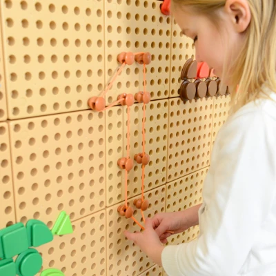 MASTERKIDZ Zestaw Kołeczki i Sznurki - Do Tablicy Naukowo-Kreatywnej STEM | Pan Piksel