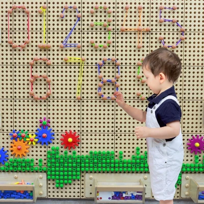 MASTERKIDZ Zestaw Kołeczki i Sznurki - Do Tablicy Naukowo-Kreatywnej STEM | Pan Piksel