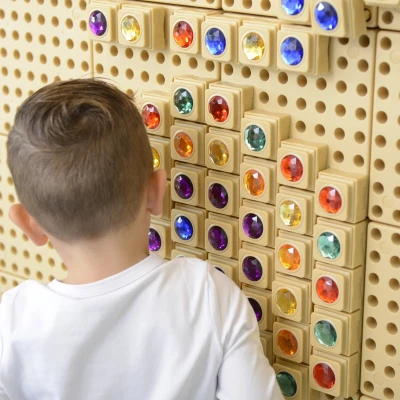 MASTERKIDZ Akrylowe Kolorowe Diamenciki Do Tablicy Naukowej STEM 72 Sztuki | Pan Piksel
