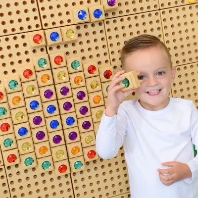 MASTERKIDZ Akrylowe Kolorowe Diamenciki Do Tablicy Naukowej STEM 72 Sztuki | Pan Piksel