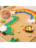 MASTERKIDZ Drewniany Stół Edukacyjny + AKCESORIA STEM WALL + 563 Klocków | Pan Piksel