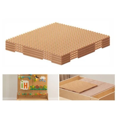MASTERKIDZ Drewniany Stół Edukacyjny + AKCESORIA STEM WALL + 563 Klocków | Pan Piksel
