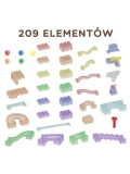 MASTERKIDZ Zestaw Konstrukcyjny Tor dla Piłek Tablica STEM 209elementów | Pan Piksel