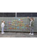 MASTERKIDZ Zestaw Konstrukcyjny Tor dla Piłek Tablica STEM 209elementów | Pan Piksel