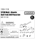 MASTERKIDZ Zestaw Konstrukcyjny Tor dla Piłek Tablica STEM 209elementów | Pan Piksel