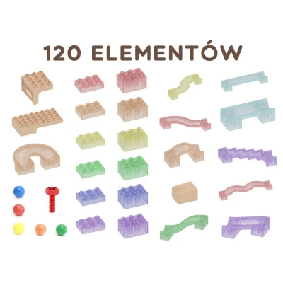 MASTERKIDZ Zestaw Konstrukcyjny Tor dla Piłek Tablica STEM 120elementów | Pan Piksel
