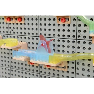 MASTERKIDZ Zestaw Konstrukcyjny Tor dla Piłek Tablica STEM 120elementów | Pan Piksel