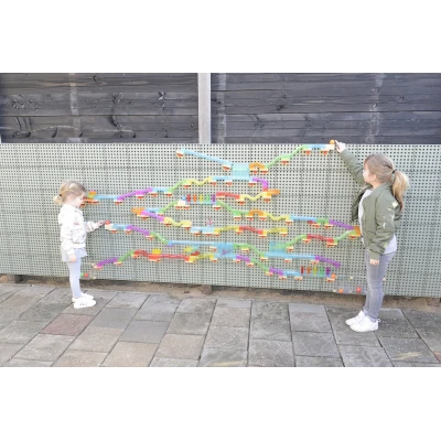 MASTERKIDZ Zestaw Konstrukcyjny Tor dla Piłek Tablica STEM 120elementów | Pan Piksel