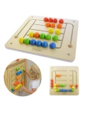 MASTERKIDZ Tablica Ścienna Edukacyjna Labirynt Koraliki Montessori | Pan Piksel