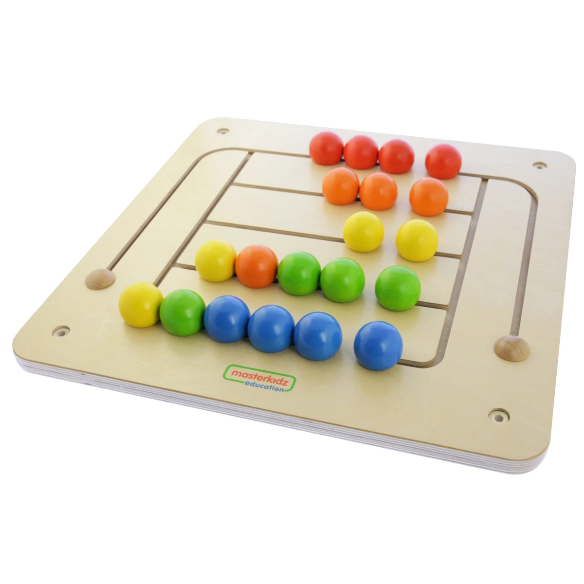 MASTERKIDZ Tablica Ścienna Edukacyjna Labirynt Koraliki Montessori | Pan Piksel