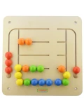 MASTERKIDZ Tablica Ścienna Edukacyjna Labirynt Koraliki Montessori | Pan Piksel