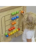 MASTERKIDZ Tablica Ścienna Edukacyjna Labirynt Koraliki Montessori | Pan Piksel