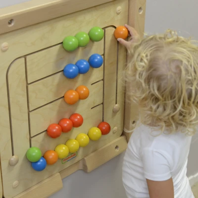 MASTERKIDZ Tablica Ścienna Edukacyjna Labirynt Koraliki Montessori | Pan Piksel