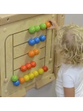 MASTERKIDZ Tablica Ścienna Edukacyjna Labirynt Koraliki Montessori | Pan Piksel