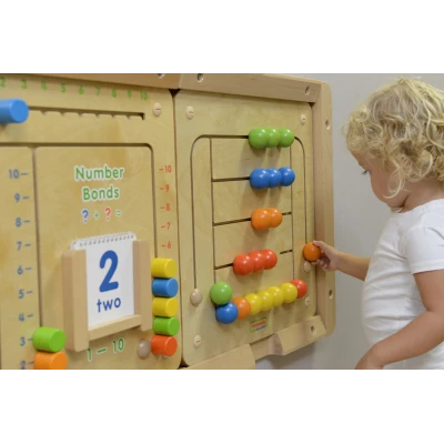 MASTERKIDZ Tablica Ścienna Edukacyjna Labirynt Koraliki Montessori | Pan Piksel