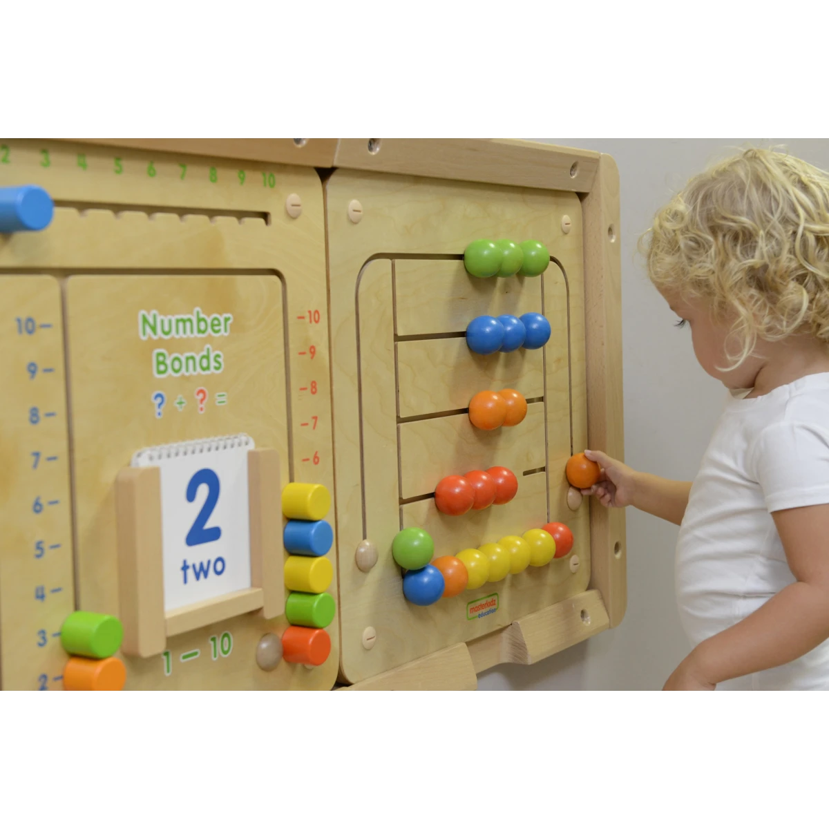 MASTERKIDZ Tablica Ścienna Edukacyjna Labirynt Koraliki Montessori | Pan Piksel