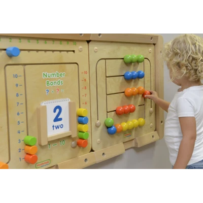 MASTERKIDZ Tablica Ścienna Edukacyjna Labirynt Koraliki Montessori | Pan Piksel