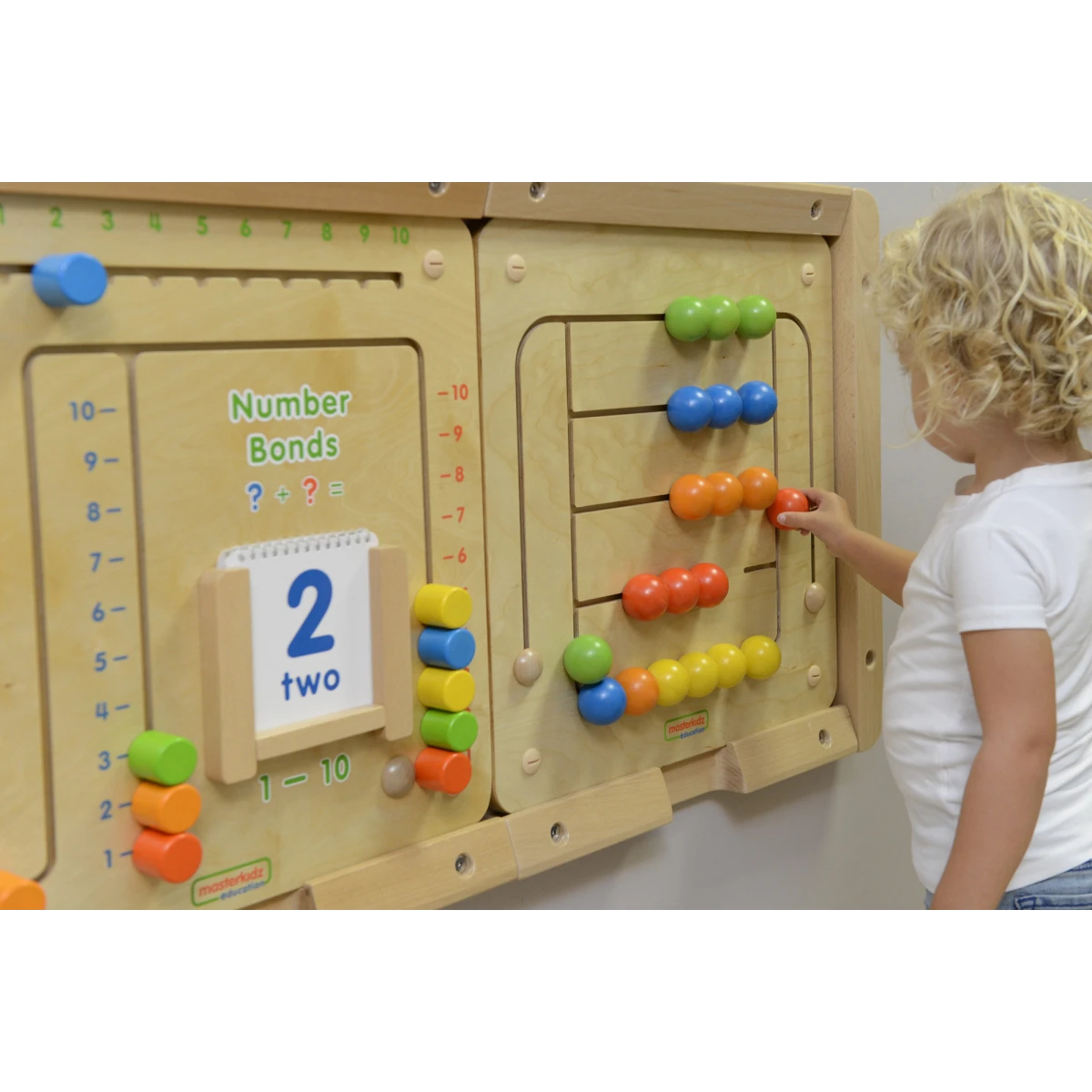 MASTERKIDZ Tablica Ścienna Edukacyjna Labirynt Koraliki Montessori | Pan Piksel