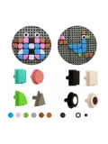 MASTERKIDZ Zestaw Kołeczki w kształcie figur geometrycznych 64szt do tablic STEM | Pan Piksel