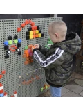 MASTERKIDZ Zestaw Kołeczki w kształcie figur geometrycznych 64szt do tablic STEM | Pan Piksel
