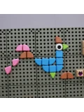MASTERKIDZ Zestaw Kołeczki w kształcie figur geometrycznych 64szt do tablic STEM | Pan Piksel