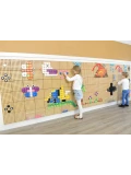 MASTERKIDZ Zestaw Kołeczki w kształcie figur geometrycznych 64szt do tablic STEM | Pan Piksel