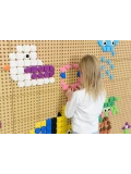 MASTERKIDZ Zestaw Kołeczki w kształcie figur geometrycznych 64szt do tablic STEM | Pan Piksel