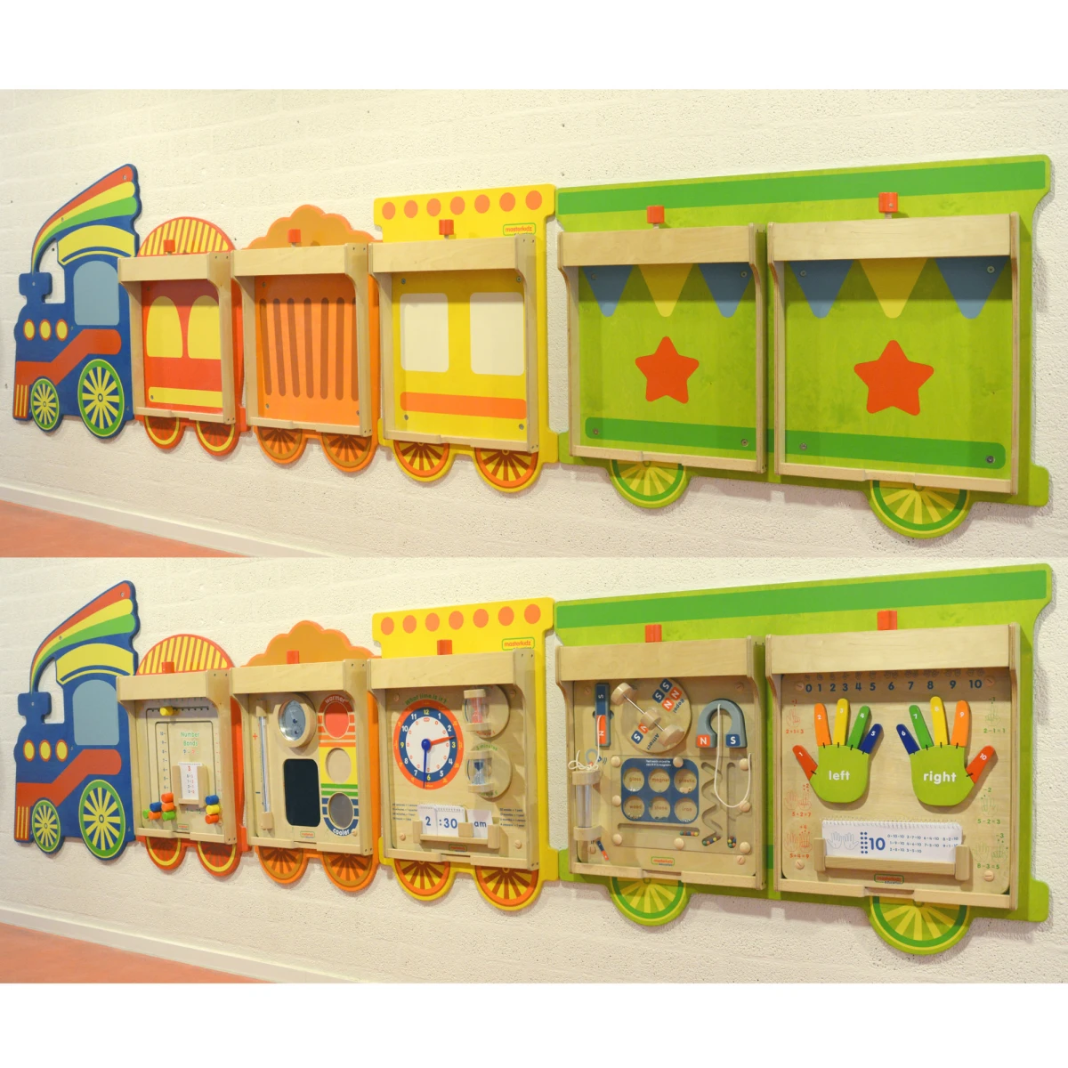 MASTERKIDZ System Do Montażu 5 Tablic Masterkidz Flex - Pociąg | Pan Piksel