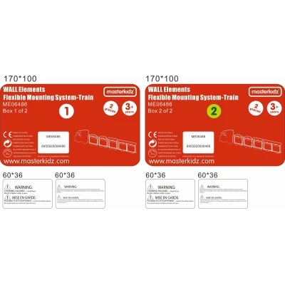 MASTERKIDZ System Do Montażu 5 Tablic Masterkidz Flex - Pociąg | Pan Piksel