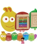 MASTERKIDZ System do Montażu 5 Ściennych Tablic Edukacyjnych Flex - Gąsienica | Pan Piksel