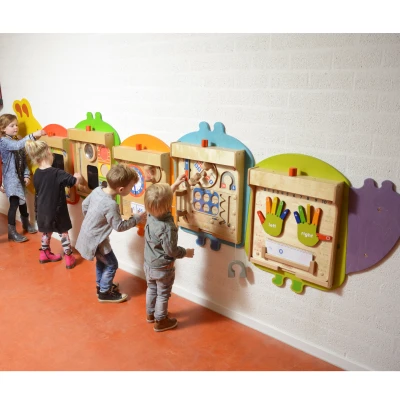 MASTERKIDZ System do Montażu 5 Ściennych Tablic Edukacyjnych Flex - Gąsienica | Pan Piksel