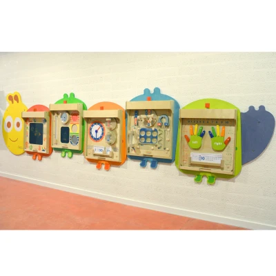 MASTERKIDZ System do Montażu 5 Ściennych Tablic Edukacyjnych Flex - Gąsienica | Pan Piksel