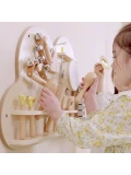 VIGA Drewniana Tablica Muzyczna Zestaw 12 Instrumentów Perkusyjnych | Pan Piksel