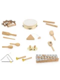 VIGA Drewniana Tablica Muzyczna Zestaw 12 Instrumentów Perkusyjnych | Pan Piksel