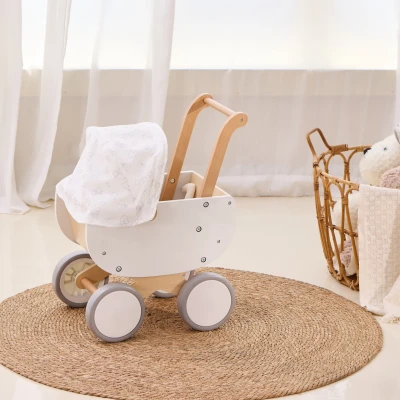 Wózek dla lalek White Doll Viga | Pan Piksel