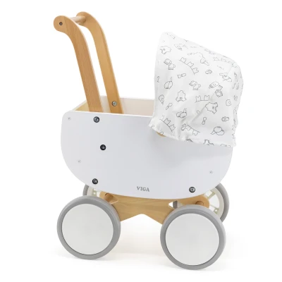 Wózek dla lalek White Doll Viga | Pan Piksel