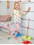TOOKY TOY Drewniany Zestaw do Sprzątania dla Dzieci 6 el. | Pan Piksel
