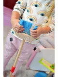 TOOKY TOY Drewniany Zestaw do Sprzątania dla Dzieci 6 el. | Pan Piksel