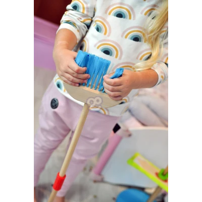 TOOKY TOY Drewniany Zestaw do Sprzątania dla Dzieci 6 el. | Pan Piksel