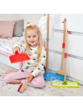 TOOKY TOY Drewniany Zestaw do Sprzątania dla Dzieci 6 el. | Pan Piksel