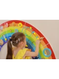 VIGA Drewniana Tablica Sensoryczno-Manipulacyjna EDU Tęcza Certyfikat FSC | Pan Piksel