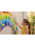 VIGA Drewniana Tablica Sensoryczno-Manipulacyjna EDU Tęcza Certyfikat FSC | Pan Piksel