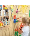 MASTERKIDZ Tablica Ścienna Koła Zębate i Łańcuch 79 El. Zbuduj własny mechanizm | Pan Piksel